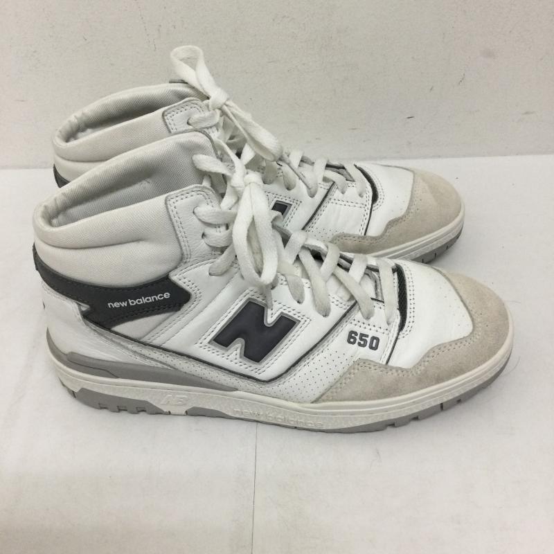 ニューバランス New Balance スニーカー スニーカー New Balance 650 Retro Basketball Mid  White Grey  BB650RWE 26.5cm 白 / ホワイト / white メンズ USED 古着 中古 50142252