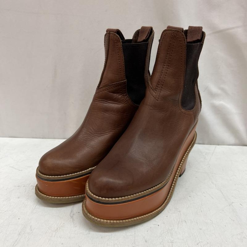 ヴィヴィアンウエストウッド Vivienne Westwood ブーツ 一般 厚底 サイドゴア ショートブーツ Size40 - 茶 / ブラウン / brown レディース USED 古着 中古 50142325