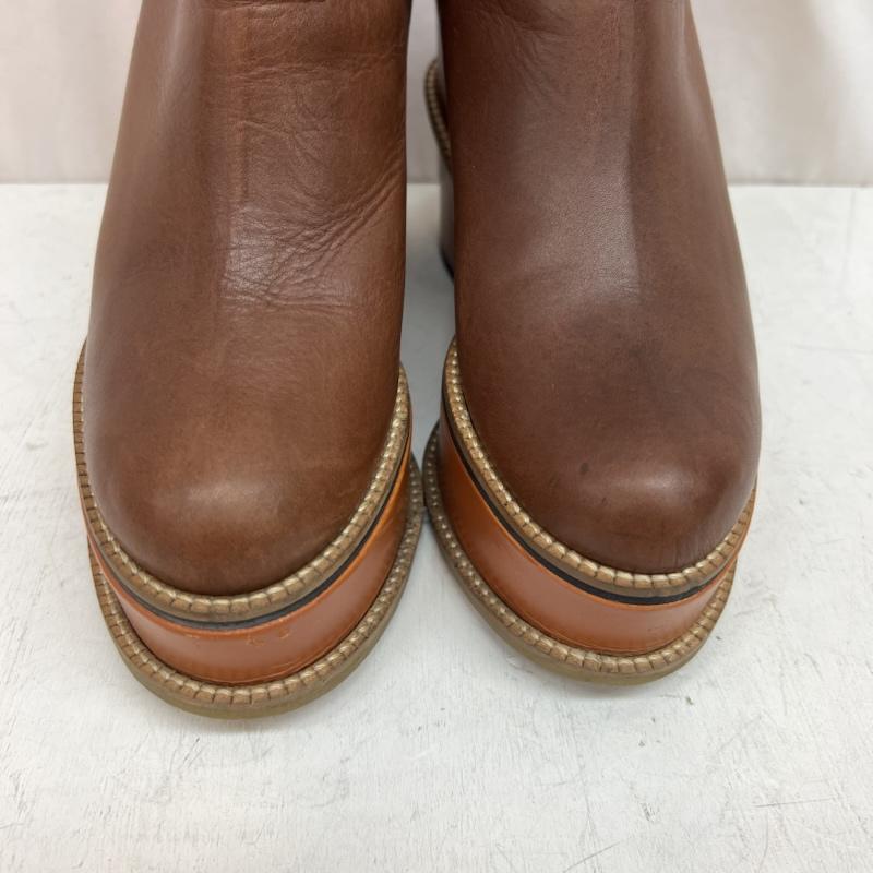 ヴィヴィアンウエストウッド Vivienne Westwood ブーツ 一般 厚底 サイドゴア ショートブーツ Size40 - 茶 / ブラウン / brown レディース USED 古着 中古 50142325