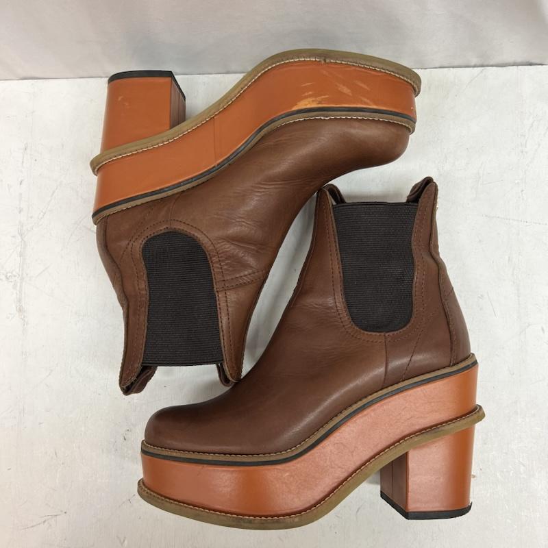 ヴィヴィアンウエストウッド Vivienne Westwood ブーツ 一般 厚底 サイドゴア ショートブーツ Size40 - 茶 / ブラウン / brown レディース USED 古着 中古 50142325