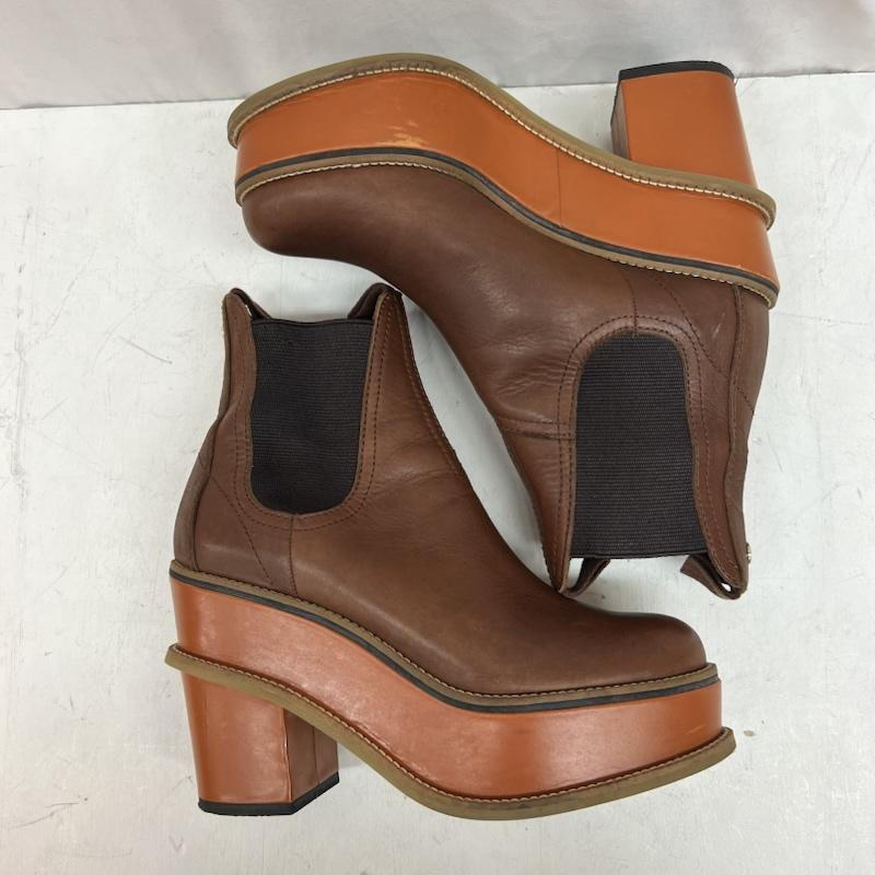 ヴィヴィアンウエストウッド Vivienne Westwood ブーツ 一般 厚底 サイドゴア ショートブーツ Size40 - 茶 / ブラウン / brown レディース USED 古着 中古 50142325