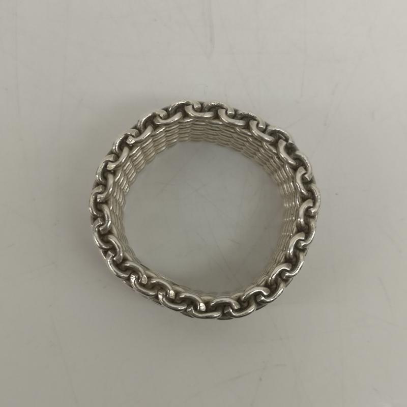 ティファニー TIFFANY&Co. アクセサリー 指輪 サマセット メッシュ シルバー リング 指輪 SV925 16号 - 銀 / シルバー / silver color メンズ USED 古着 中古 50142326