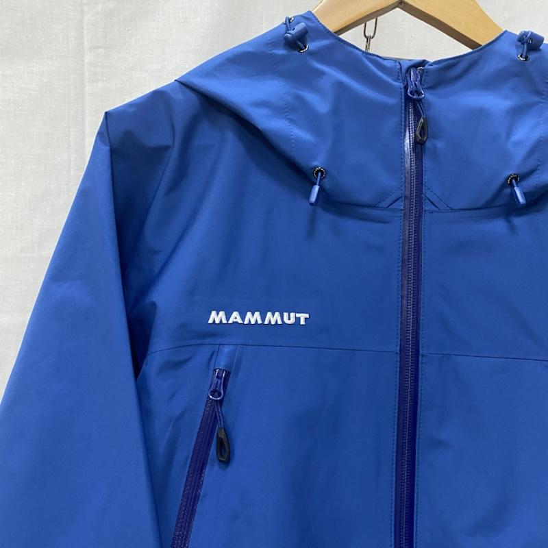 マムート Mammut ウェア ウェア 1010-26551 GORE-TEX CLIMATE レインスーツ セットアップ DEEP ICE-BLACK M 2.5レイヤーpaclite plus M ロゴ、文字 青 / ブルー / blue X 黒 / ブラック / black メンズ USED 古着 中古 50142345