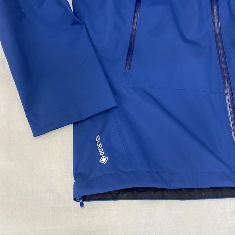 マムート Mammut ウェア ウェア 1010-26551 GORE-TEX CLIMATE レインスーツ セットアップ DEEP ICE-BLACK M 2.5レイヤーpaclite plus M ロゴ、文字 青 / ブルー / blue X 黒 / ブラック / black メンズ USED 古着 中古 50142345