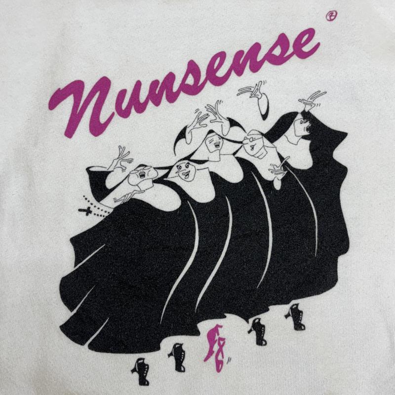 ジャージーズ JERZEES トレーナー 長袖 80-90年代 ビンテージ USA製 ラッセル Nunsense ナンセンス ビッグサイズ クルーネック スウェット トレーナー 白 ホワイト - 白 / ホワイト / white メンズ USED 古着 中古 50142363