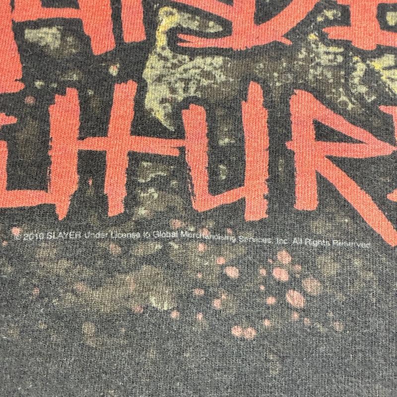 古着 USED Tシャツ 半袖 SLAYER ©2010 片面プリントTシャツ メタルバンドプリントTシャツ BAND Tシャツ チャコールグレー プリント チャコールグレー / チャコールグレー / メンズ USED 古着 中古 50142365