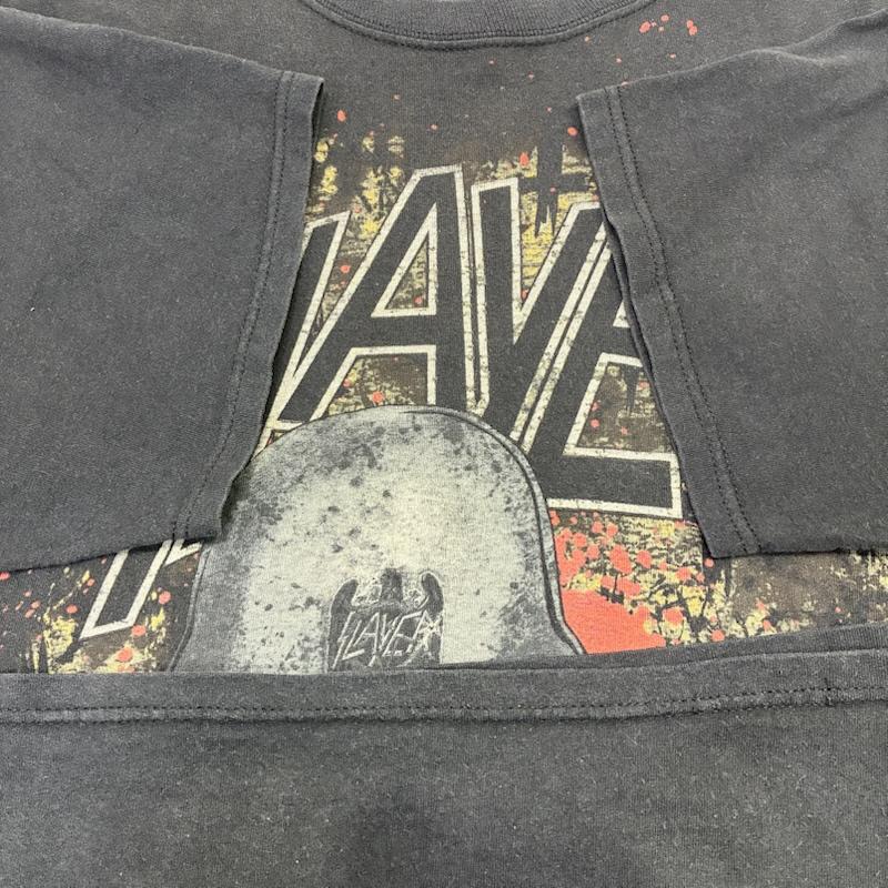 古着 USED Tシャツ 半袖 SLAYER ©2010 片面プリントTシャツ メタルバンドプリントTシャツ BAND Tシャツ チャコールグレー プリント チャコールグレー / チャコールグレー / メンズ USED 古着 中古 50142365