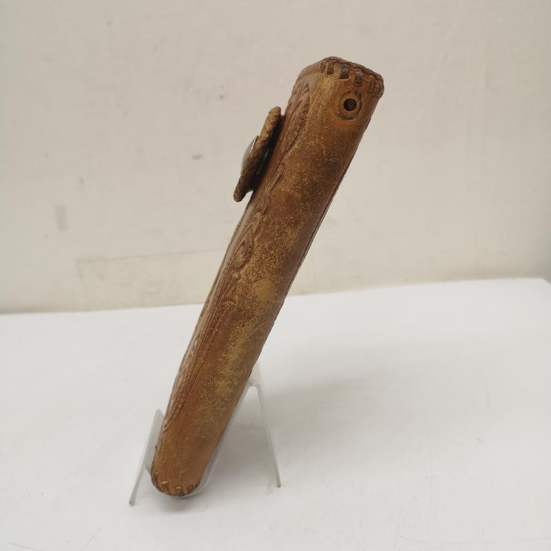 古着 USED 財布 長財布 カービング ライダース バイカーズ レザー ウォレット 長財布 コンチョ - 茶 / ブラウン / brown メンズ USED 古着 中古 50142403