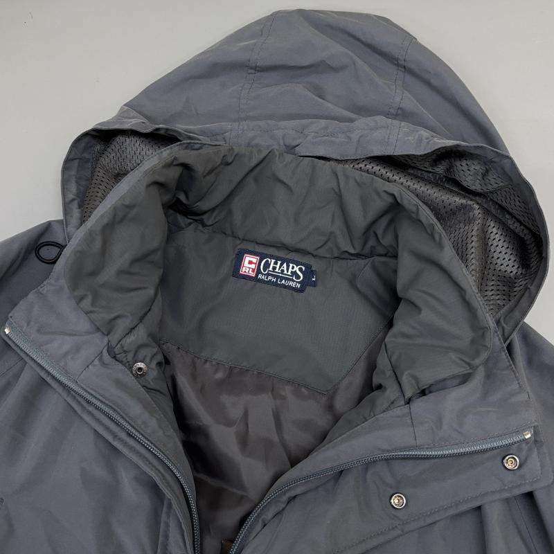 チャップスラルフローレン CHAPSRALPHLAUREN ジャケット、上着 ジャンパー、ブルゾン 1533-4210 90年代 ビンテージ 日登美期 中綿ライナー取り外し可能 ナイロン ジャケット 灰色 グレー L 灰 / グレー / gray メンズ USED 古着 中古 50142428