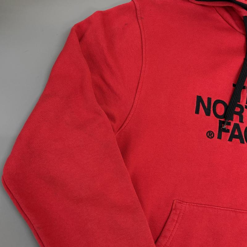 ザノースフェイス THE NORTH FACE パーカー 長袖 F16M113 ロゴ 刺繍 プルオーバー フーディ スウェット パーカー 赤 レッド S 赤 / レッド / red メンズ USED 古着 中古 50142435