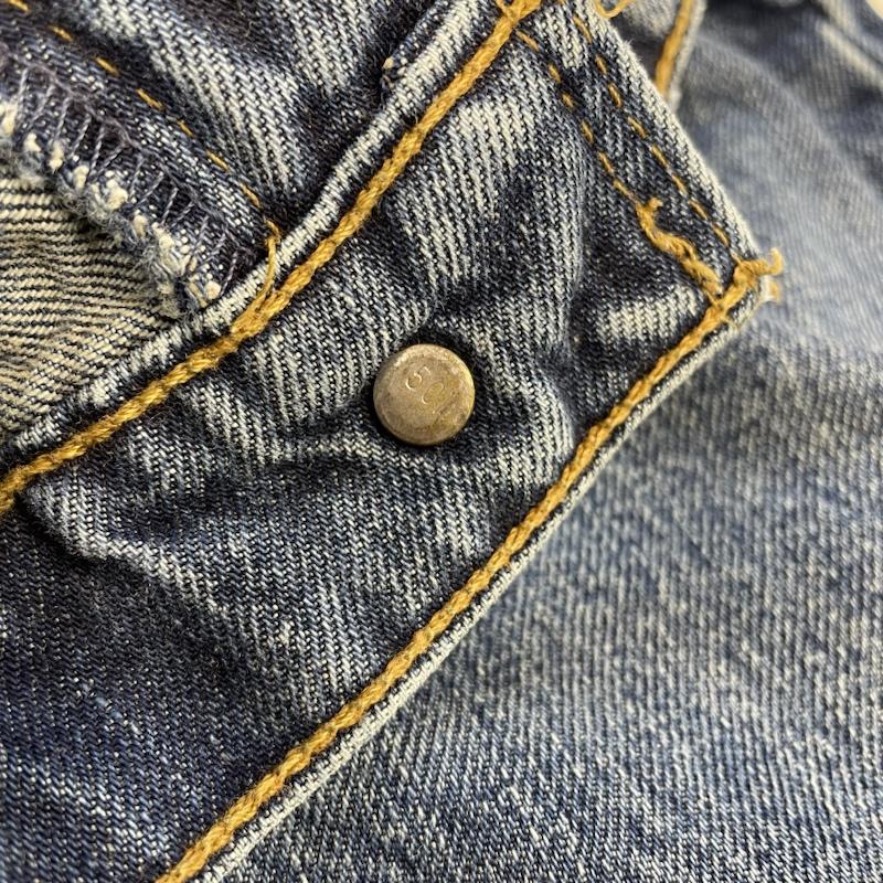 リーバイス Levi s パンツ デニム、ジーンズ ジーパン ジップフライ 90s USA製 519 デニム パンツ 501刻印 97年 31インチ ロゴ、文字 インディゴ / インディゴ / Indigo メンズ USED 古着 中古 50142448