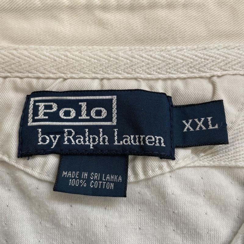 ポロバイラルフローレン Polo by RALPH LAUREN Tシャツ 長袖 90s 長袖 ラガーシャツ カットソー ロゴ 胸元プリント ポロシャツ 大きめ ビッグシルエット XXL ロゴ、文字 X プリント 灰 / グレー / gray メンズ USED 古着 中古 50142479