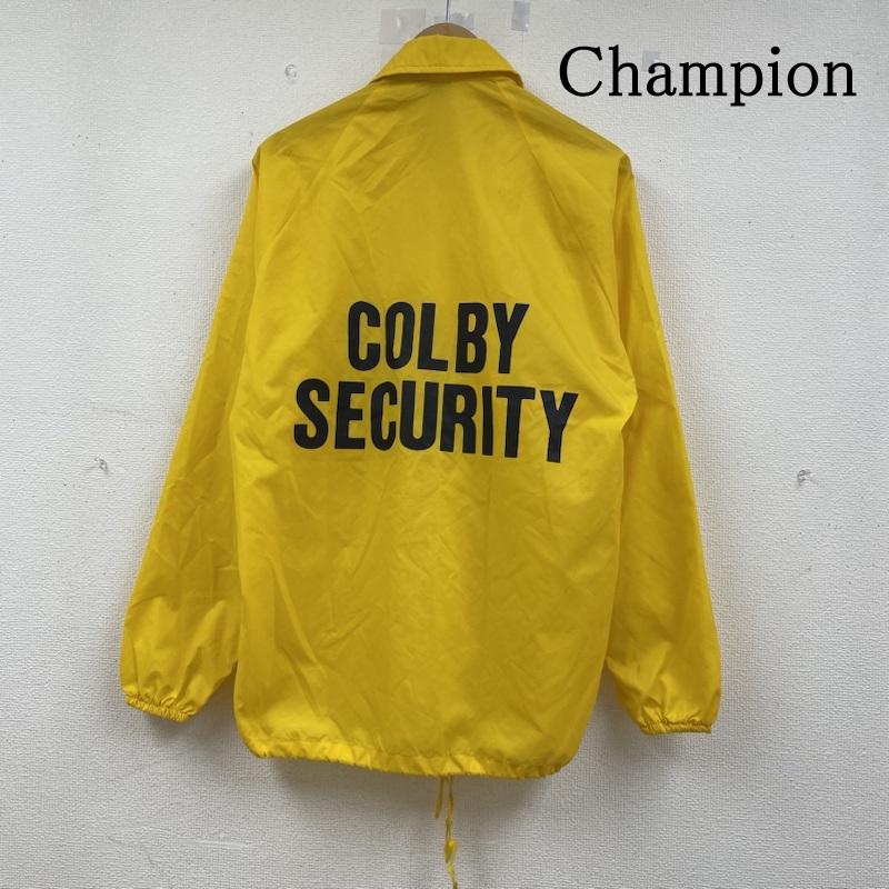 チャンピオン Champion ジャケット、上着 ジャンパー、ブルゾン 70s ランナーズタグ ランタグ コーチ ジャケット ウインドブレーカー USA製 S ロゴ、文字 X プリント 黄 / イエロー / yellow メンズ USED 古着 中古 50142484
