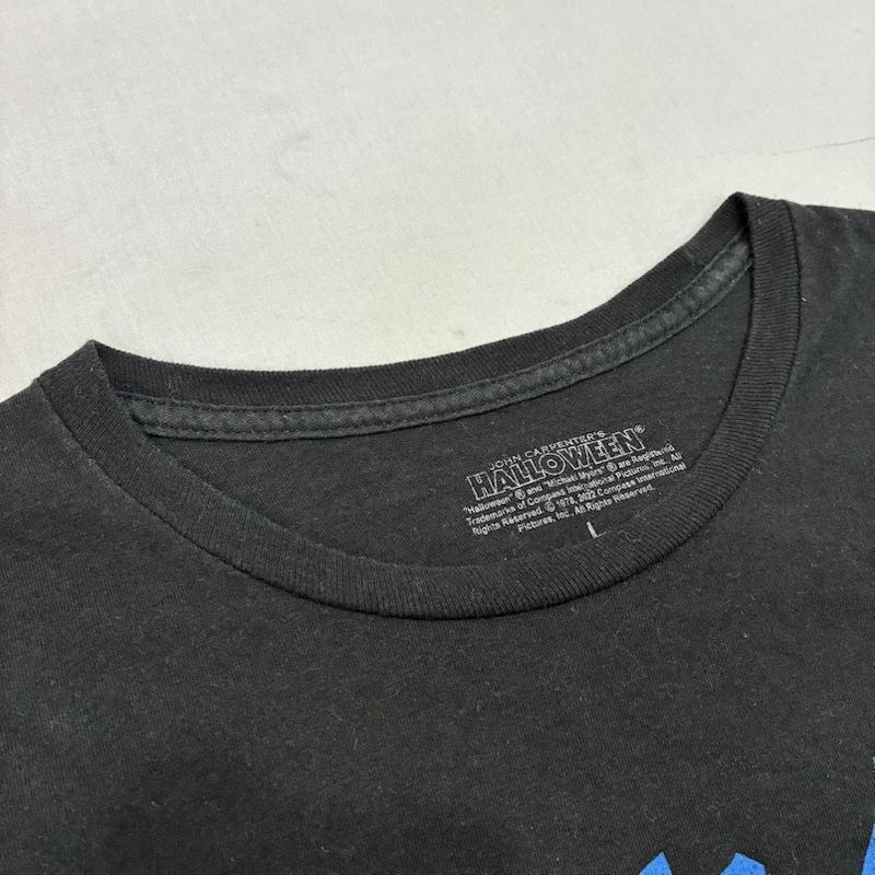 古着 USED Tシャツ 半袖 HALLOWEEN ハロウィーン ムービーTシャツ 映画 1978年 L ロゴ、文字 X キャラクター 黒 / ブラック / black メンズ USED 古着 中古 50142528
