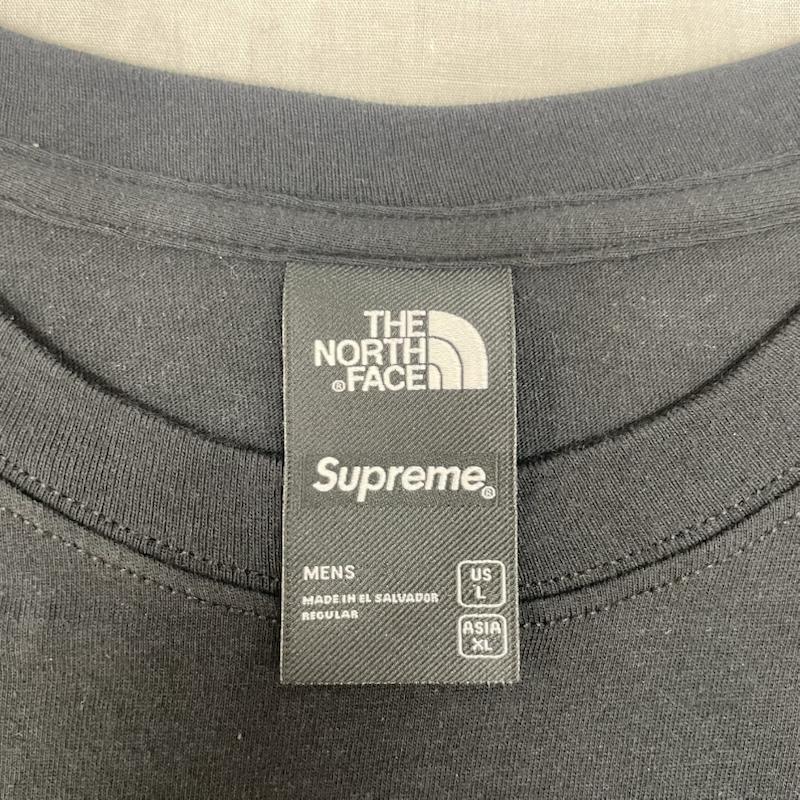 シュプリーム×ノースフェイス Supreme×THE NORTH FACE Tシャツ 半袖 19AW SUPREME STATUE TEE NT81905I XL 黒 / ブラック / black メンズ USED 古着 中古 50142548