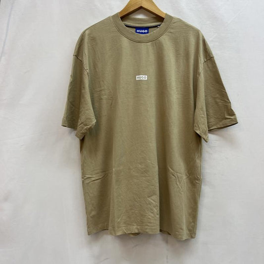 ヒューゴボス HUGO BOSS Tシャツ 半袖 ロゴ コットン ルーズフィット 半袖 Tシャツ S ベージュ / ベージュ / beige メンズ USED 古着 中古 50142564