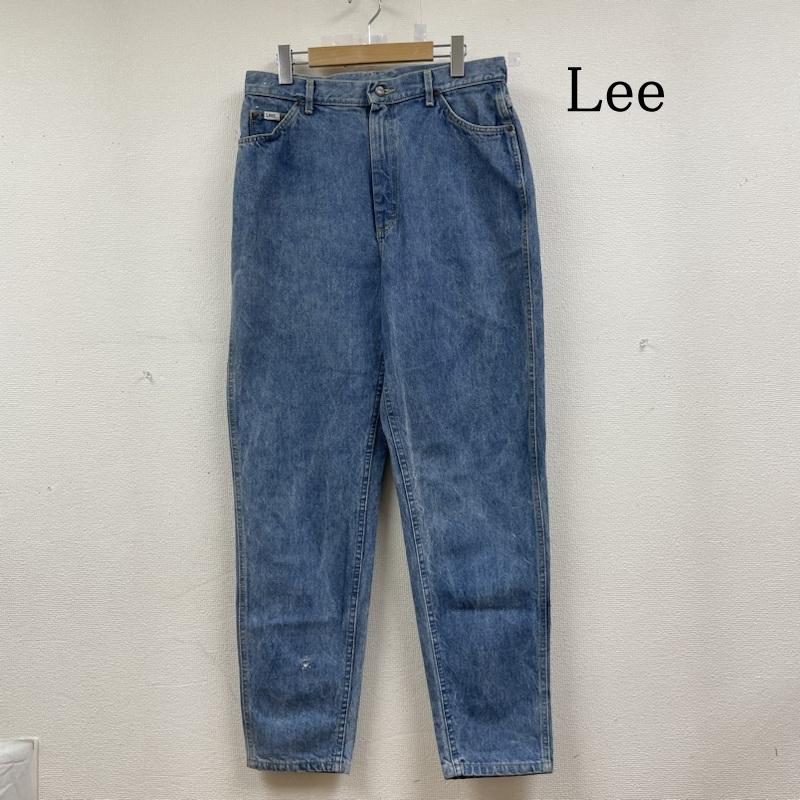 リー Lee パンツ デニム、ジーンズ 90s USA製 305-5545 テーパード デニム パンツ ジップフライ サイズ16LONG - ロゴ、文字 インディゴ / インディゴ / Indigo メンズ USED 古着 中古 50142607
