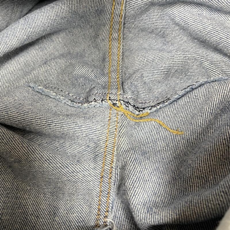 リー Lee パンツ デニム、ジーンズ 90s USA製 305-5545 テーパード デニム パンツ ジップフライ サイズ16LONG - ロゴ、文字 インディゴ / インディゴ / Indigo メンズ USED 古着 中古 50142607