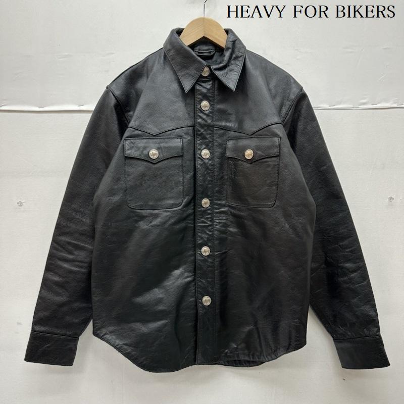 古着 USED ジャケット、上着 レザージャケット HEAVY FOR BIKERS メタル コンチョ ボタン ウエスタン レザー ジャケット 40 黒 / ブラック / black メンズ USED 古着 中古 50142666