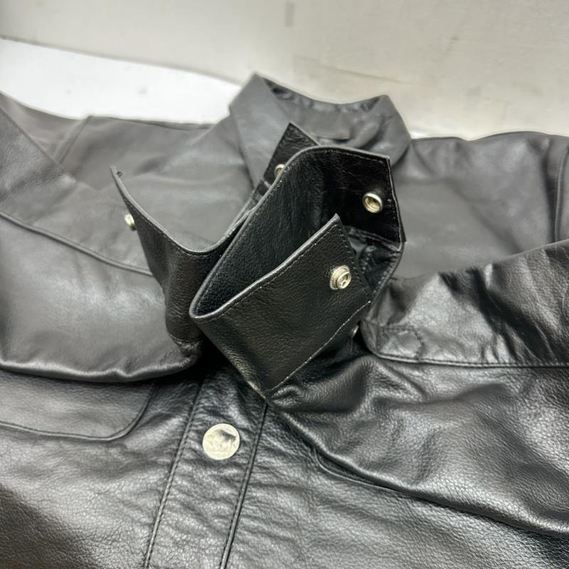古着 USED ジャケット、上着 レザージャケット HEAVY FOR BIKERS メタル コンチョ ボタン ウエスタン レザー ジャケット 40 黒 / ブラック / black メンズ USED 古着 中古 50142666