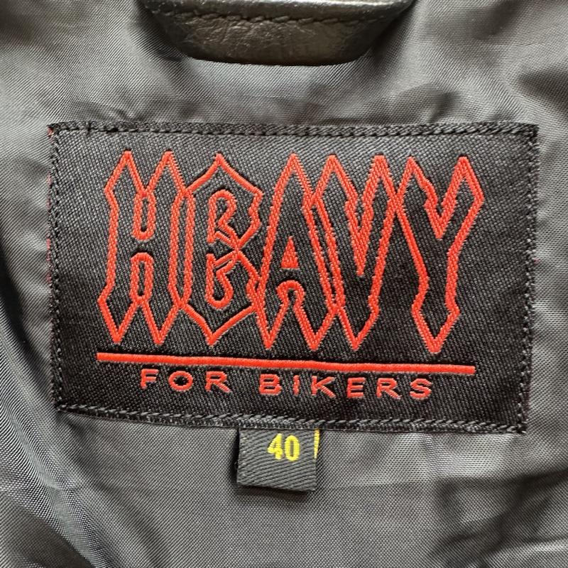 古着 USED ジャケット、上着 レザージャケット HEAVY FOR BIKERS メタル コンチョ ボタン ウエスタン レザー ジャケット 40 黒 / ブラック / black メンズ USED 古着 中古 50142666
