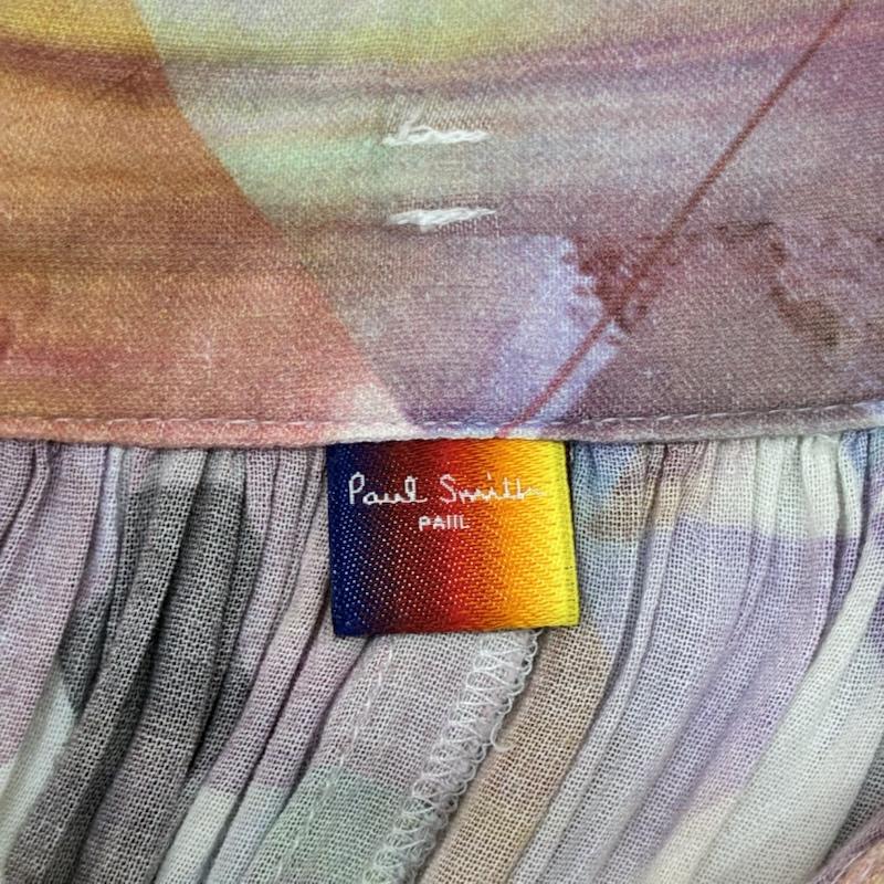 ポールスミス Paul Smith スカート ロングスカート 幾何学模様 総柄プリーツスカート ペールカラー マルチカラー サイズ38 レーヨン 38 総柄 マルチカラー / マルチカラー / multicolor レディース USED 古着 中古 50142668
