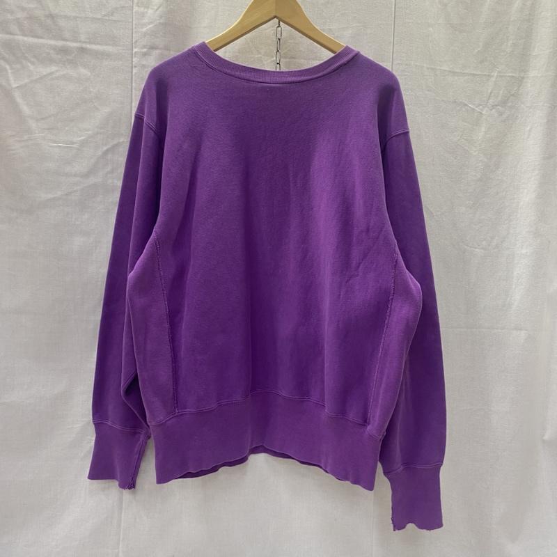 チャンピオン Champion トレーナー 長袖 90s 00s REVERSE WEAVE USA製 ワンポイントロゴ パープル L XL ワンポイント 紫 / パープル / purple メンズ USED 古着 中古 50142686
