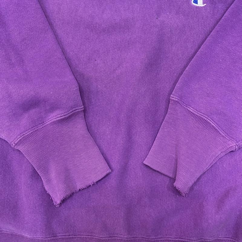 チャンピオン Champion トレーナー 長袖 90s 00s REVERSE WEAVE USA製 ワンポイントロゴ パープル L XL ワンポイント 紫 / パープル / purple メンズ USED 古着 中古 50142686