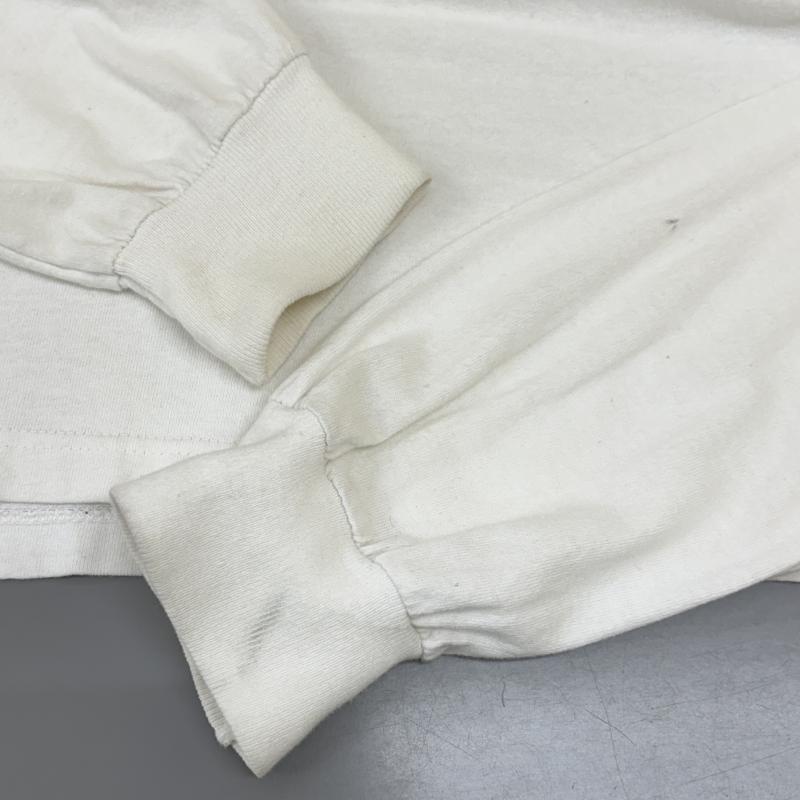 シーシー SEE SEE Tシャツ 長袖 ロゴ スリーブ プリント クルーネック 長袖 Tシャツ ロンT 白 ホワイト L 白 / ホワイト / white メンズ USED 古着 中古 50142687