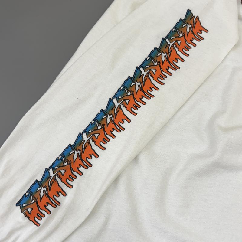 シーシー SEE SEE Tシャツ 長袖 ロゴ スリーブ プリント クルーネック 長袖 Tシャツ ロンT 白 ホワイト L 白 / ホワイト / white メンズ USED 古着 中古 50142687