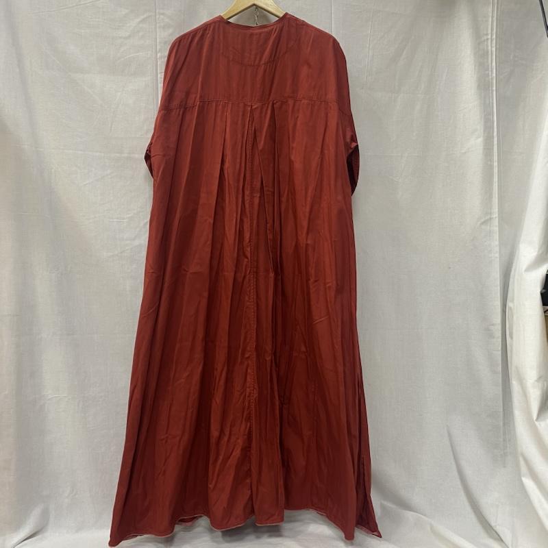 古着 USED ワンピース ロングスカート シャツワンピース 長袖 ワイドシルエット red系 日本製 サイズ2 2 無地 赤 / レッド / red レディース USED 古着 中古 50142688
