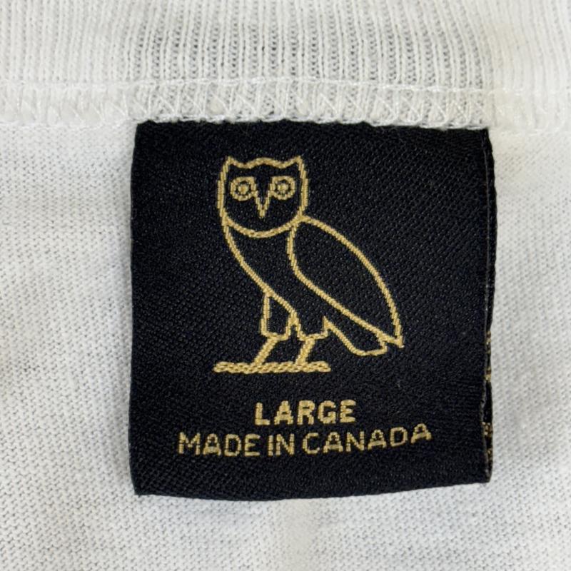 古着 USED Tシャツ 長袖 OVO October s Very Own NBA シカゴブルズ ロゴ プリント クルーネック 長袖 Tシャツ ロンT 白 ホワイト L 白 / ホワイト / white メンズ USED 古着 中古 50142689