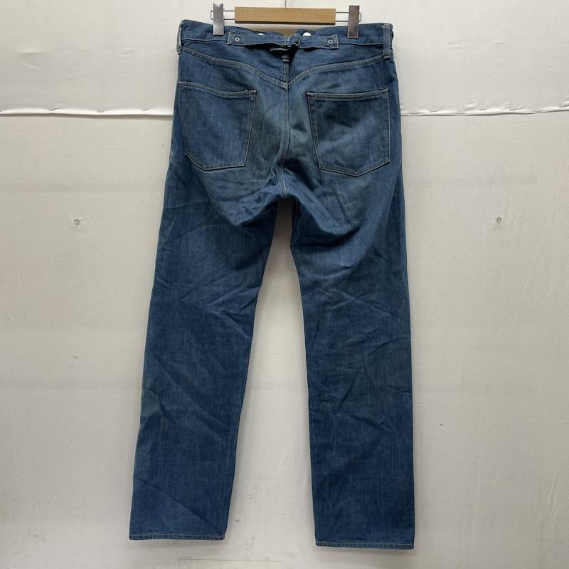 アンユーズド UNUSED パンツ デニム、ジーンズ ストレート デニム パンツ UW0175 11SS レインボーステッチ サスペンダーボタン ボタンフライ 3 無地 X ロゴ、文字 インディゴ / インディゴ / Indigo メンズ USED 古着 中古 50142705