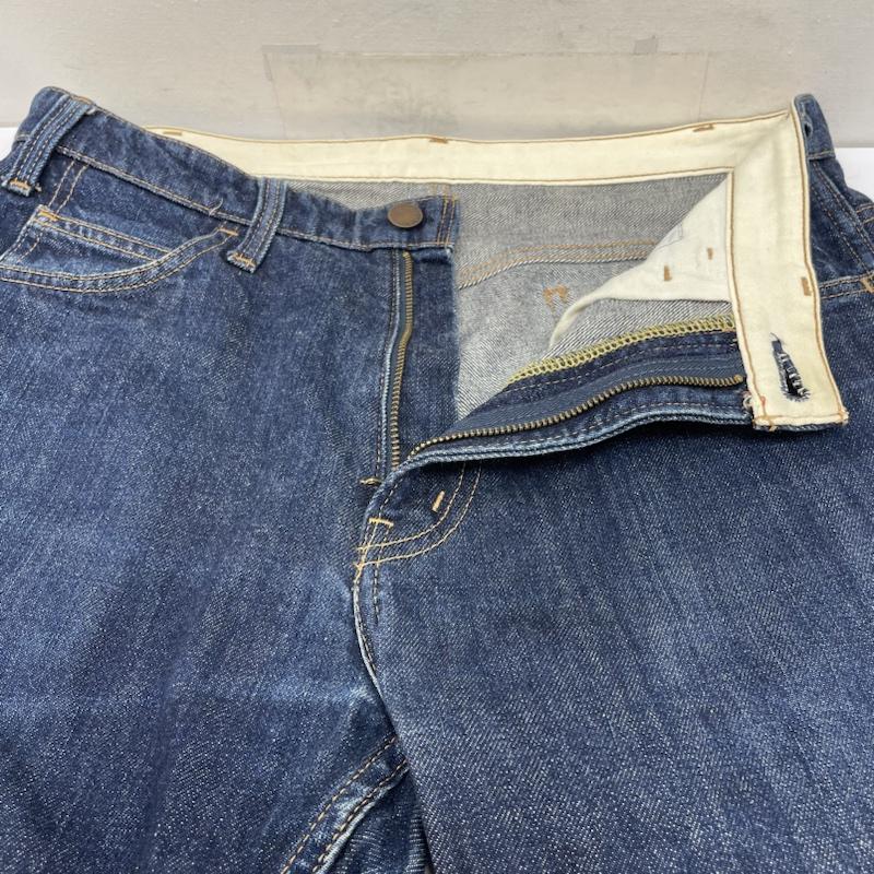 アンユーズド UNUSED パンツ デニム、ジーンズ UW0447 13.5oz Denim Jeans カットオフ デニム パンツ ジップフライ ボタン ロゴ 刻印入り 2 無地 インディゴ / インディゴ / Indigo メンズ USED 古着 中古 50142706