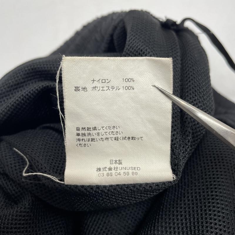 アンユーズド UNUSED パンツ ワークパンツ、ペインターパンツ ナイロン パンツ ウエストゴム ドローコード 無地 イージー ワークパンツ 3 無地 黒 / ブラック / black メンズ USED 古着 中古 50142707