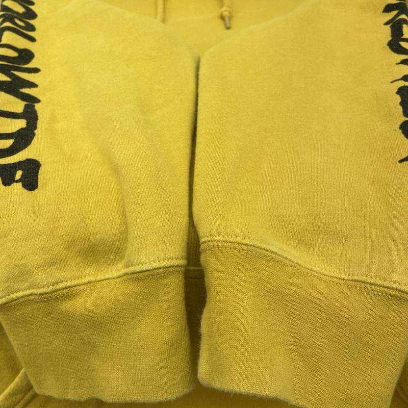 ハフ HUF パーカー 長袖 長袖 プルオーバー パーカー フーディー スウェット トレーナー 袖ロゴ マスタードイエロー M ロゴ、文字 X プリント マスタード / マスタード / メンズ USED 古着 中古 50142711
