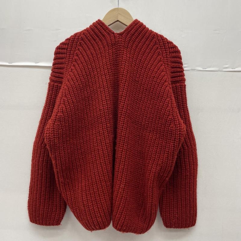ビューティフルピープル beautiful people ニット、セーター 長袖 BEAMS 別注 ファスナー付 畔 ニット スペシャル セーター 変形 1875210019 36 無地 赤 / レッド / red レディース USED 古着 中古 50142713