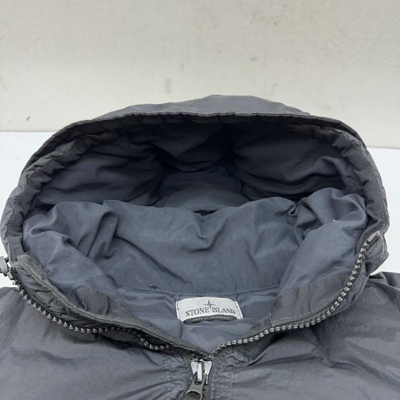 ストーンアイランド STONE ISLAND ジャケット、上着 ダウンジャケット 22AW GARMENT DYED CRINKLE REPS R-NY フード ダウン ジャケット 771540223 V0029 XXL 黒 / ブラック / black メンズ USED 古着 中古 50142736