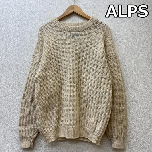 古着 USED ニット、セーター 長袖 ALPS ウール クルーネック 長袖 ニット セーター 無地 ベージュ S ベージュ / ベージュ / beige メンズ USED 古着 中古 50142784