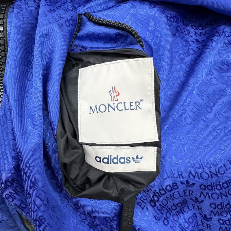 モンクレール MONCLER ジャケット、上着 ダウンジャケット 23AW adidas 総柄 ラインスリーブ ダウン ジャケット I209S1A00015 M2448 1 青 / ブルー / blue メンズ USED 古着 中古 50142793