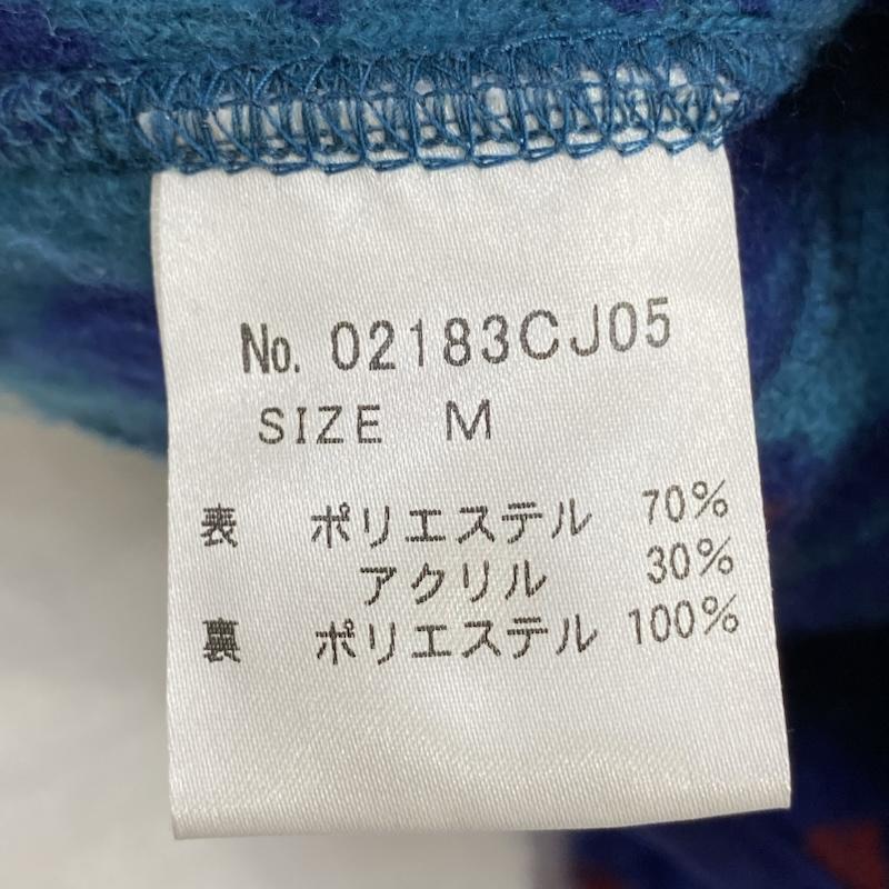 ヒステリックグラマー HYSTERIC GLAMOUR ジャケット、上着 ジャンパー、ブルゾン レオパード柄 刺繍ロゴ フリースジャケット M ブルー M ヒョウ柄・レオパード柄 青 / ブルー / blue メンズ USED 古着 中古 50142816