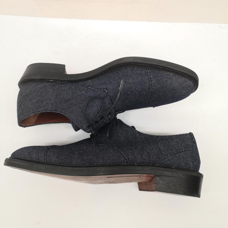 ドリスヴァンノッテン DRIES VAN NOTEN 革靴 革靴 デニム ドレス シューズ V243 イタリア製 UK：7.5 インディゴ / インディゴ / Indigo メンズ USED 古着 中古 50142847