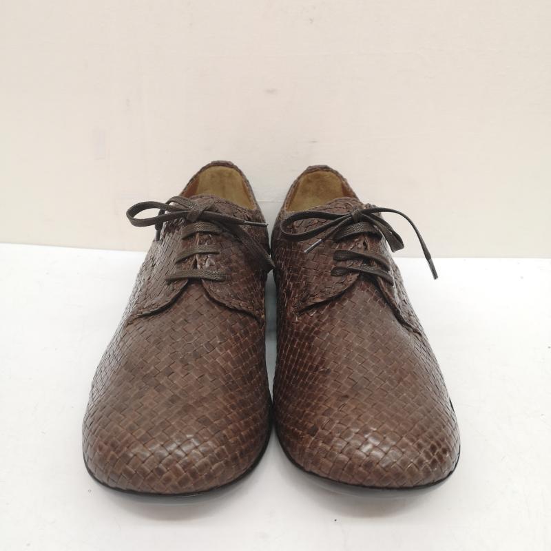 ドリスヴァンノッテン DRIES VAN NOTEN 革靴 革靴 イントレチャート レザー シューズ 編み込み 42 V213 26.5cm 茶 / ブラウン / brown メンズ USED 古着 中古 50142848
