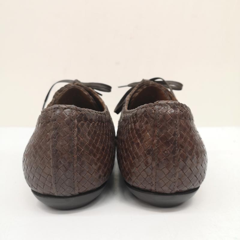 ドリスヴァンノッテン DRIES VAN NOTEN 革靴 革靴 イントレチャート レザー シューズ 編み込み 42 V213 26.5cm 茶 / ブラウン / brown メンズ USED 古着 中古 50142848