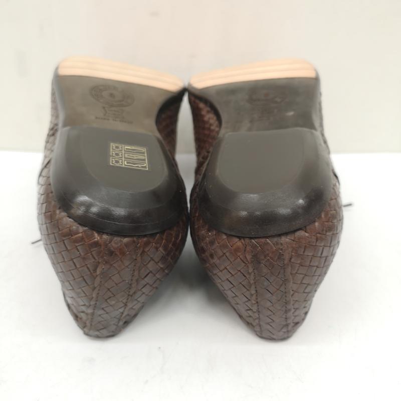 ドリスヴァンノッテン DRIES VAN NOTEN 革靴 革靴 イントレチャート レザー シューズ 編み込み 42 V213 26.5cm 茶 / ブラウン / brown メンズ USED 古着 中古 50142848
