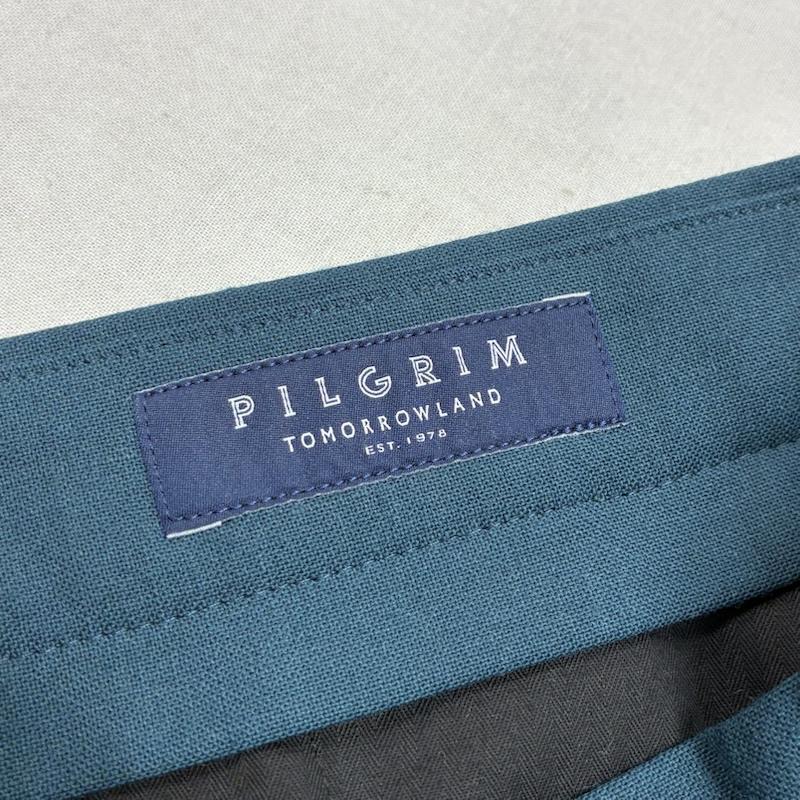トゥモローランドピルグリム TOMORROW LAND PILGRIM パンツ スラックス 22ss ウール ポプリン イージー スラックス BONOTTO ワンタック ストレッチ テーパード 61-04-21-04006 46 無地 メンズ USED 古着 中古 50142862