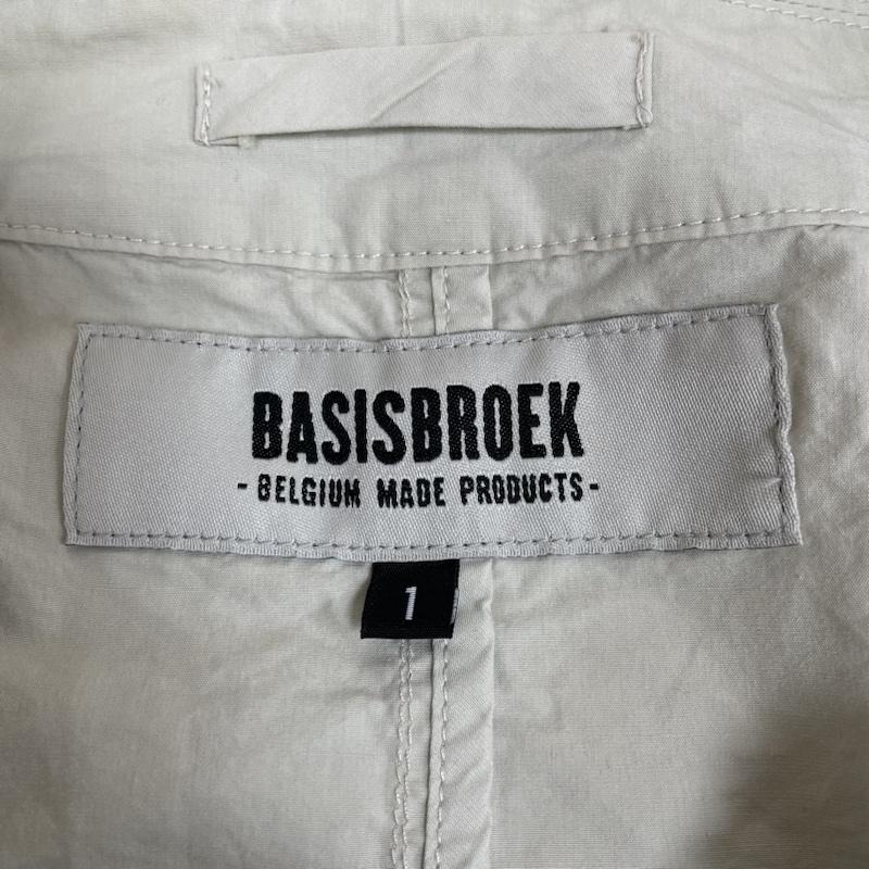 バシスブルック BASISBROEK コート コート一般 トレンチ ロングコート ダブルボタン ジャケット スプリングコート 無地 シルク混 1 無地 グレージュ / グレージュ / メンズ USED 古着 中古 50142883