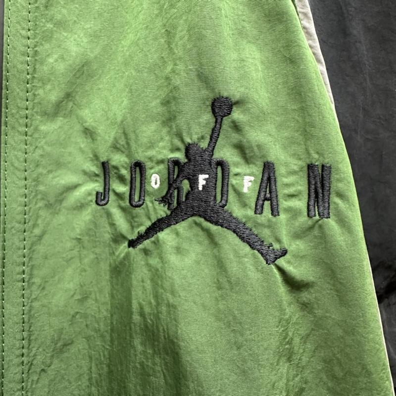 オフホワイト off white ジャケット、上着 ジャンパー、ブルゾン NIKE JORDAN ロゴ 刺繍 ナイロン トラック ジップ ジャケット cv3503-361 M 緑 / グリーン / green メンズ USED 古着 中古 50142903