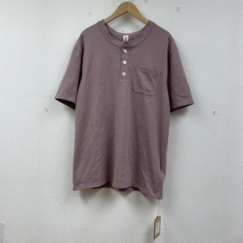 古着 USED Tシャツ 半袖 ChahChah バック ロゴ 刺繍 半袖 ヘンリーネック Tシャツ 厚手 タグ付き CC22SS-C-01 XL ロゴ、文字 X 刺繍 紫 / パープル / purple メンズ USED 古着 中古 50142908