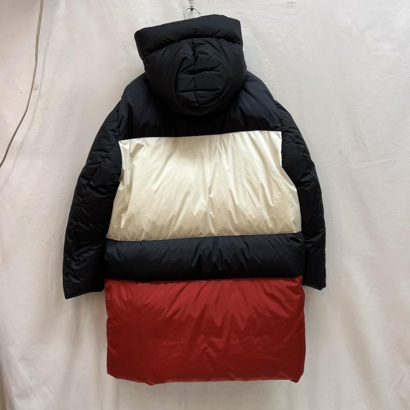 モンクレール MONCLER ジャケット、上着 ダウンジャケット CRAIG GREEN PORPOISE ロングダウン ダウンコート 0 赤 / レッド / red X 白 / ホワイト / white X 紺 / ネイビー / navy メンズ USED 古着 中古 50142910